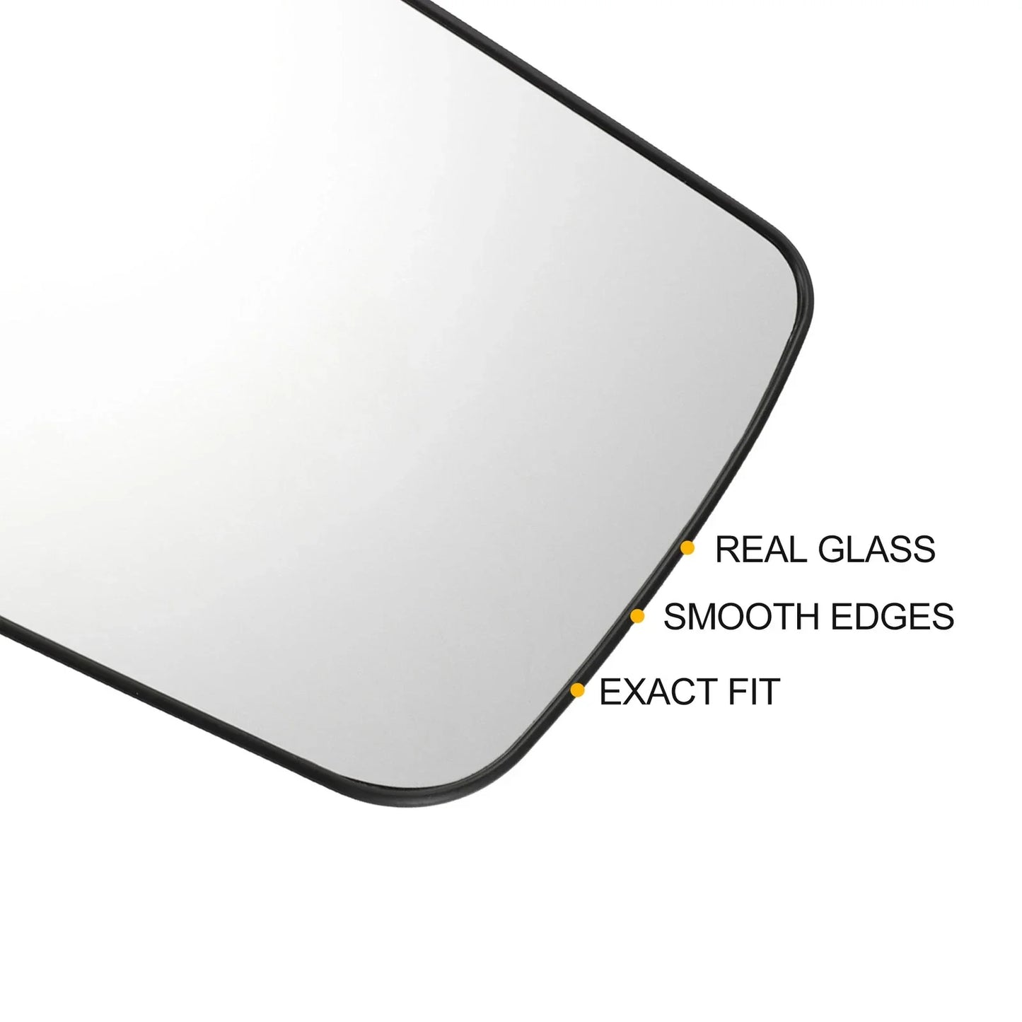 Left Upper White Heated Mirror Glass for Hyundai H350 (2015-2020)