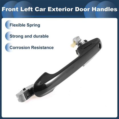 Front Left Exterior Door Handle for Honda Accord (2003-2007) Black