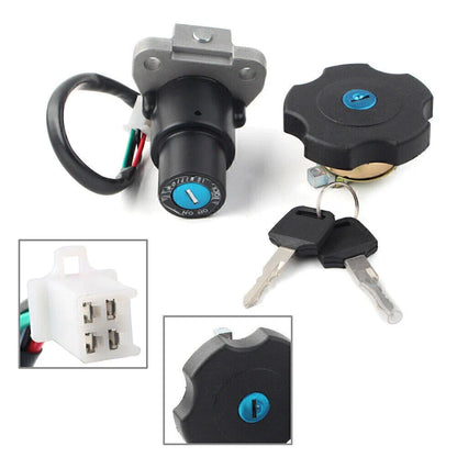 Ignition Switch Fuel Gas Cap Keys Set for Yamaha XT600 TW200 XT225 (1983-2007)