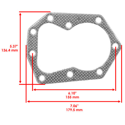 Cylinder Head Gasket Replacement for Kohler K241 K301 K321 M10 M12 M14 (1987–1990)