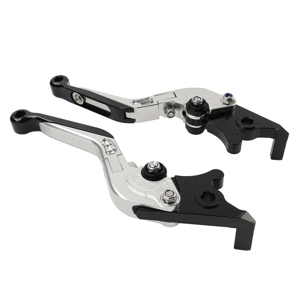 Silver Extendable Brake Clutch Levers for Suzuki GSXR600 GSXR750 GSXR1000 (06-10)