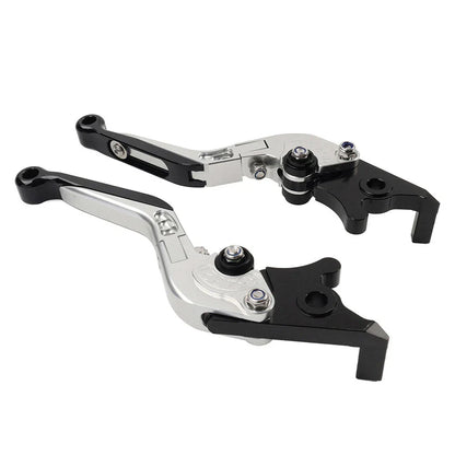 Silver Extendable Brake Clutch Levers for Suzuki GSXR600 GSXR750 GSXR1000 (06-10)