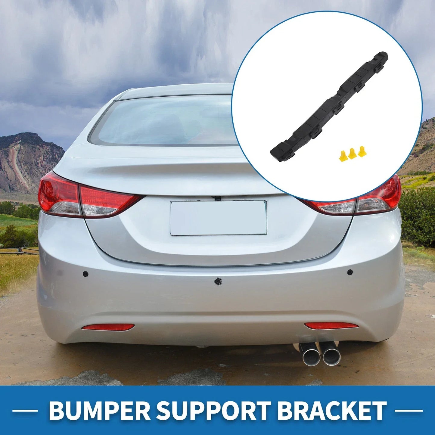 Right Rear Bumper Retainer Bracket for Hyundai Santa Fe (2019-2020)