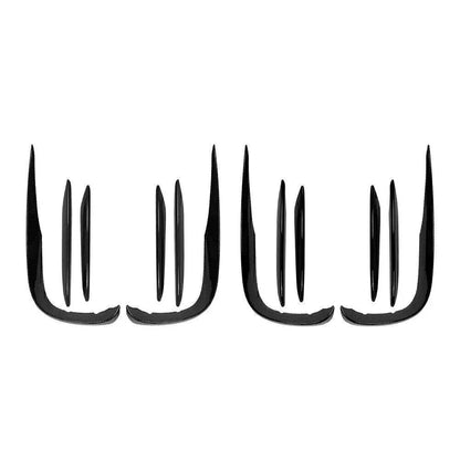 6x Front Bumper Lip Splitter Spoiler for Mercedes Benz E-Class W213 (2017-2023)