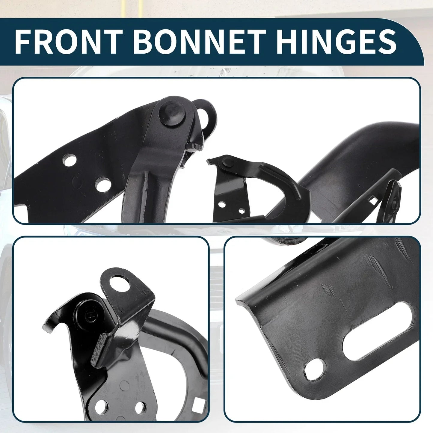 Hood Hinges for Honda HR-V 2016-2022 Front Bonnet Bracket 2 x Covers