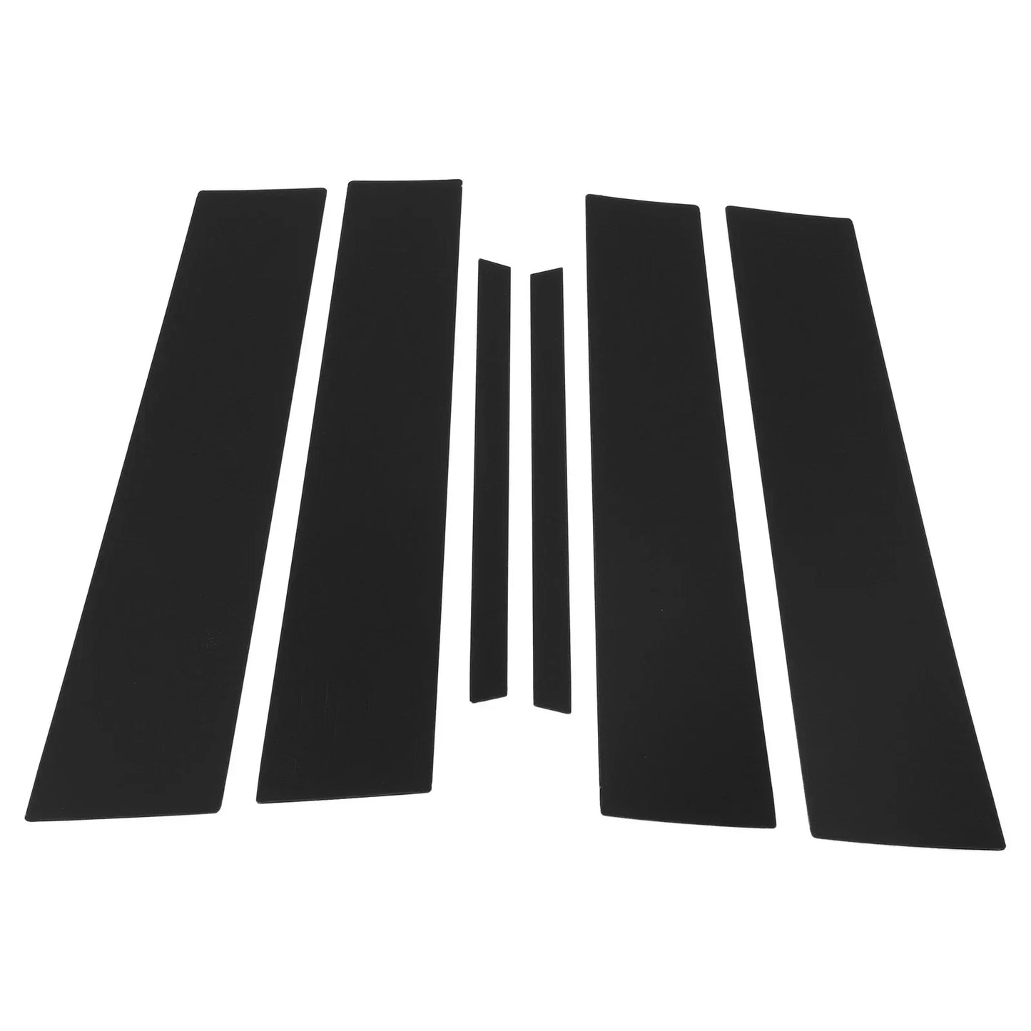6 Pcs Black Door Pillar Window Trim for Honda City (2022-2024)