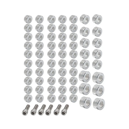 66X Chrome Engine Bolt Topper Caps for Harley Touring Road Street Glide (2009-2023)