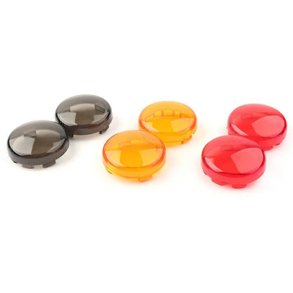 Turn Signal Lights Amber Lens Covers for Harley Touring Softail Dyna