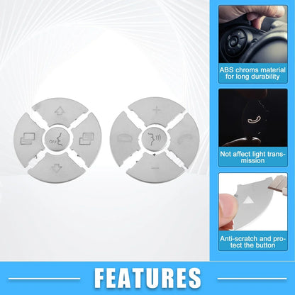 Steering Wheel Button Cover Stickers for Mercedes-Benz R Class (2010-2017)