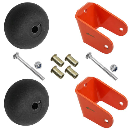Anti Scalp Deck Wheel Rollers and Brackets Kit for Scag SCR48 (2000–2000)