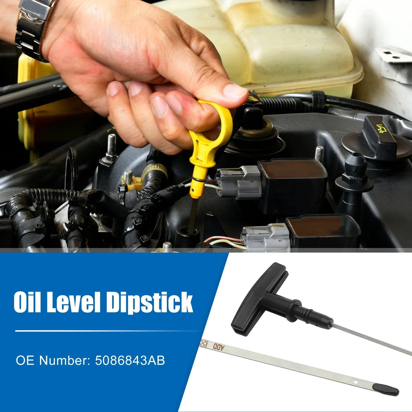 Engine Oil Dipstick for Dodge Ram 2500 Laramie SLT ST 5.9L (2003-2009)