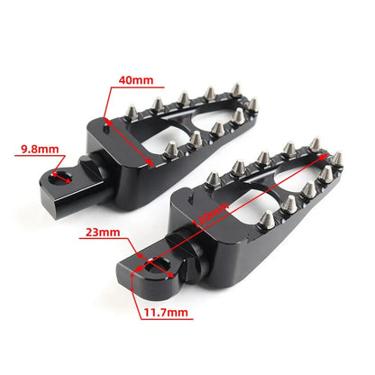 Black Gold Male Mount Foot Pegs for Harley Touring Sportster Dyna