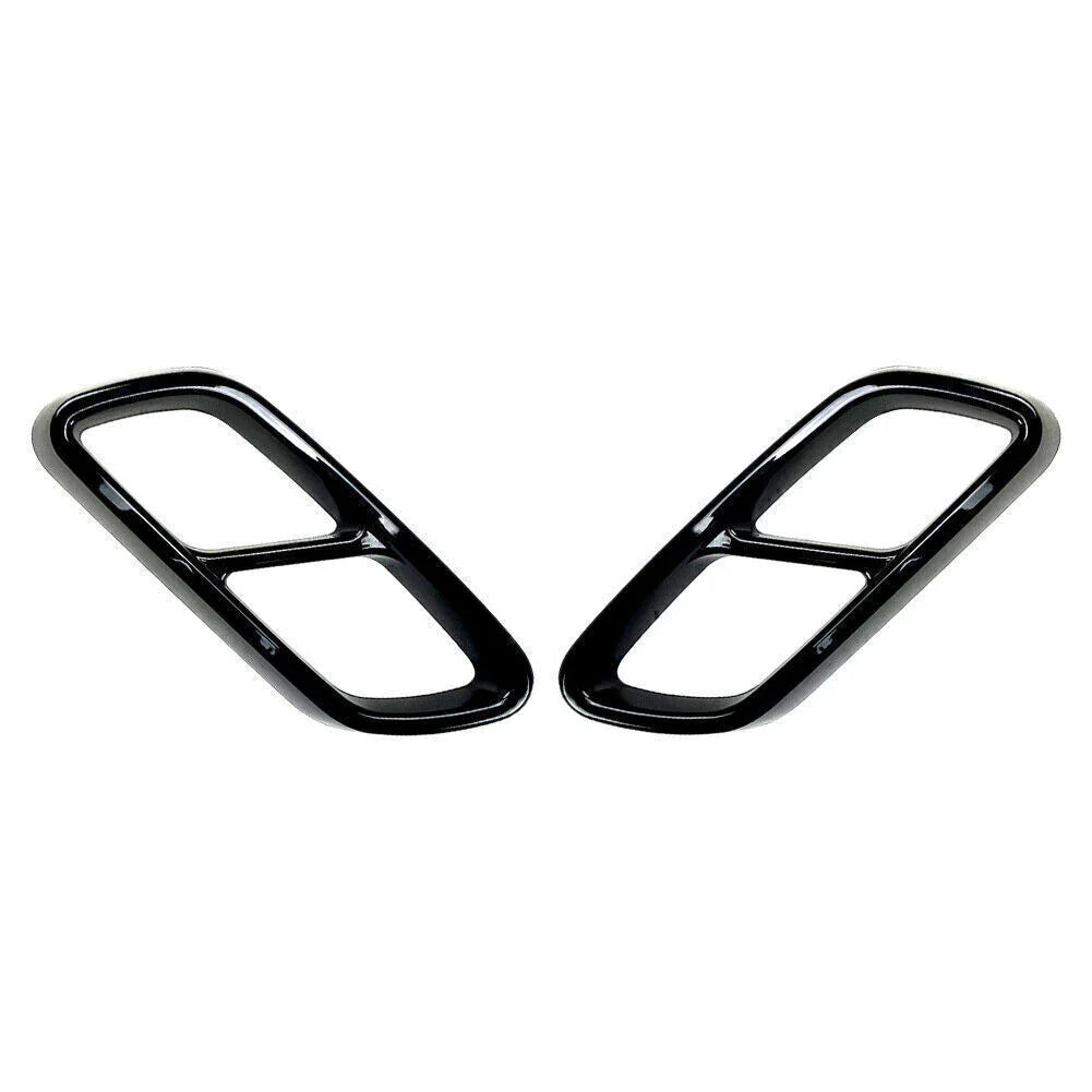 ABS Rear Exhaust Muffler Tail Pipe Covers for Mercedes Benz C-Class (2022-2023)