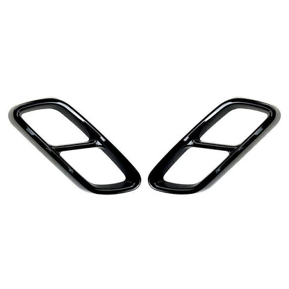 ABS Rear Exhaust Muffler Tail Pipe Covers for Mercedes Benz C-Class (2022-2023)
