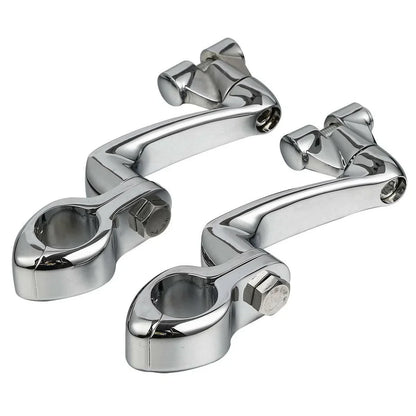 1 1/4" Adjustable Engine Guard Foot Pegs for Harley