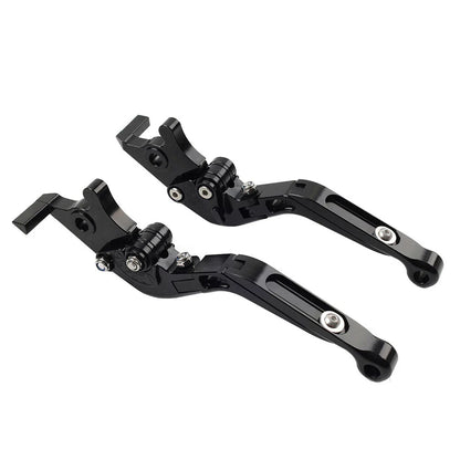 Black Extendable Brake Clutch Levers for Kawasaki Ninja 650R ER6F ER6N (2006-2018)
