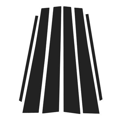 6 Pcs Black Door Pillar Window Trim for Lexus GS (1998-2005)