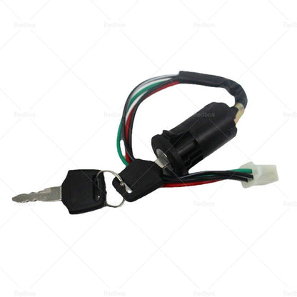 4 Wire Ignition Key Barrel Switch for ATV Quad 50cc 110cc 125cc 150cc