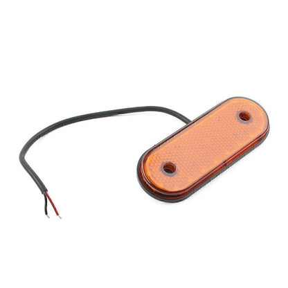 24V 20 LED Oval Side Marker Light Tail Lamp for Trailer Truck Van