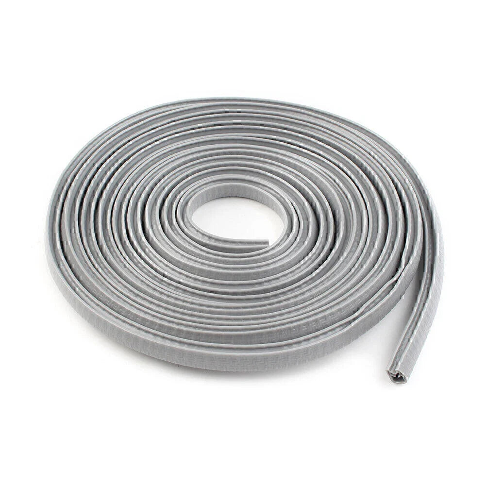 13Ft Universal Rubber Seal Trim Molding Strip for Auto Door Edge Protector Grey