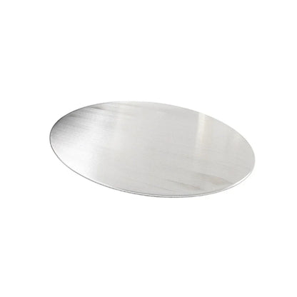 Custom Oval Aluminum License Plate for Motor Silver (No Year Specified)