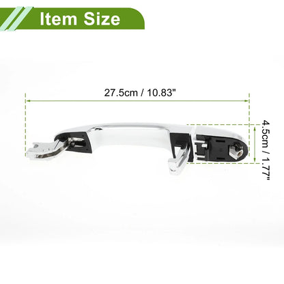 Exterior Door Handle for Hyundai Kia Silver Tone Front Right (2011-2016)
