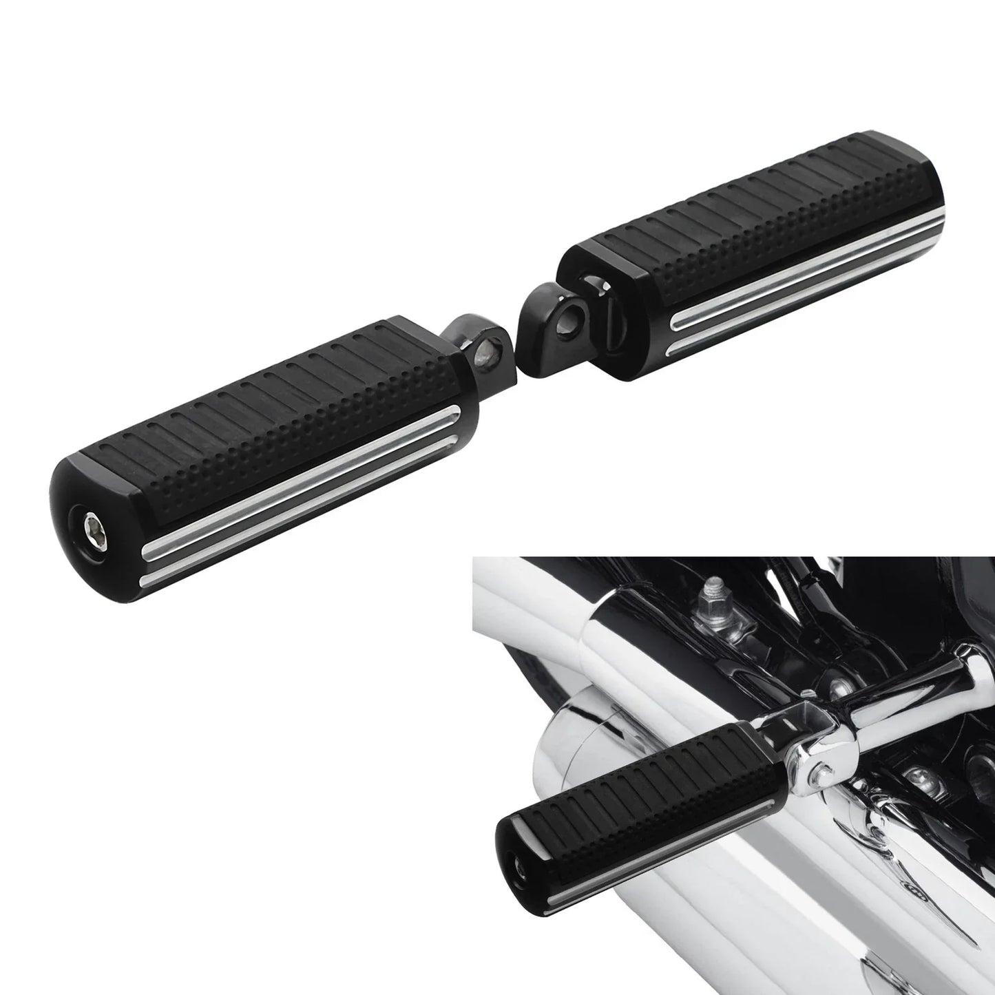 Male Mount Foot Pegs for Harley Touring Street Glide Softail