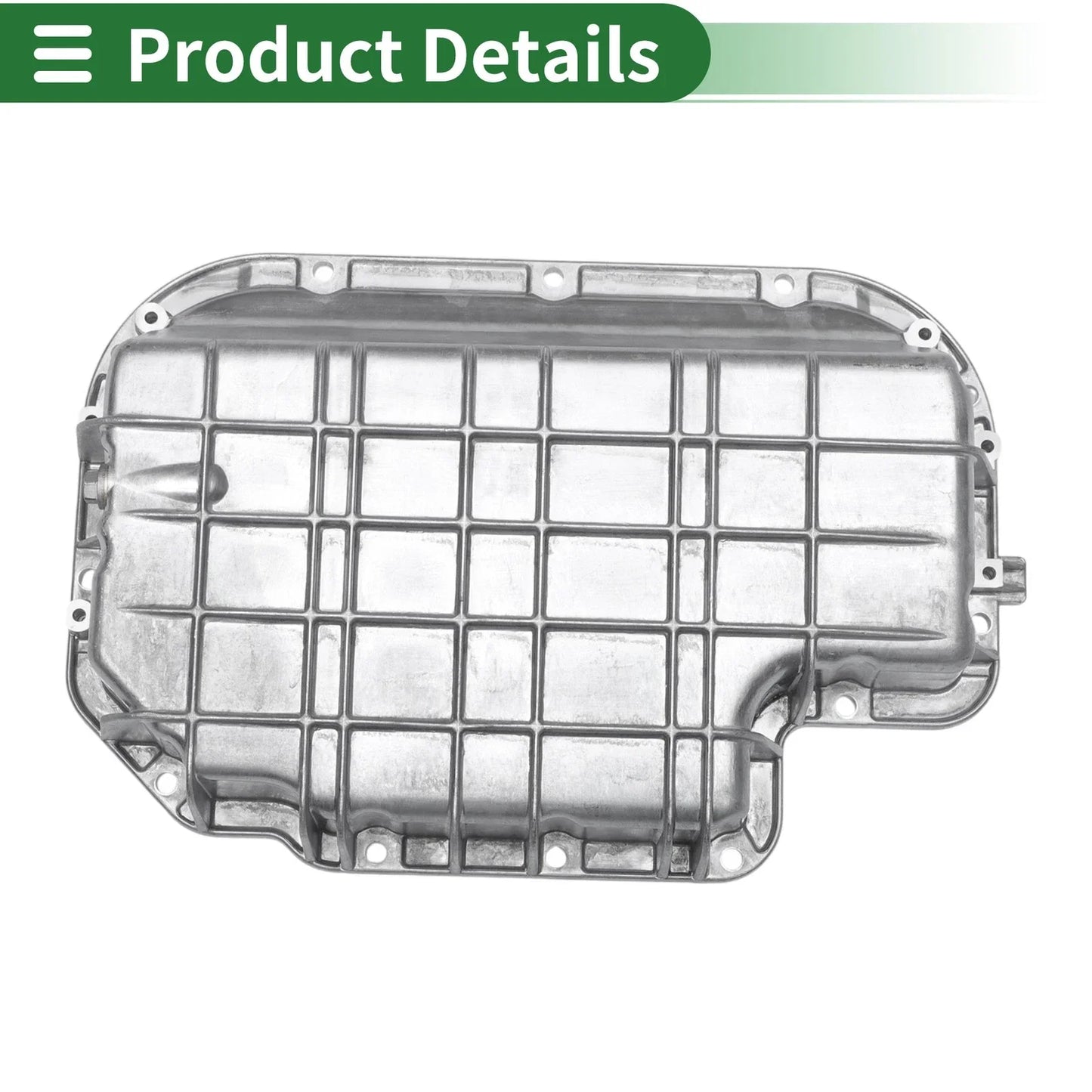 Engine Oil Pan for Mercedes Benz CL55 (2000-2006) - Aluminum Silver Tone, 1 Pc