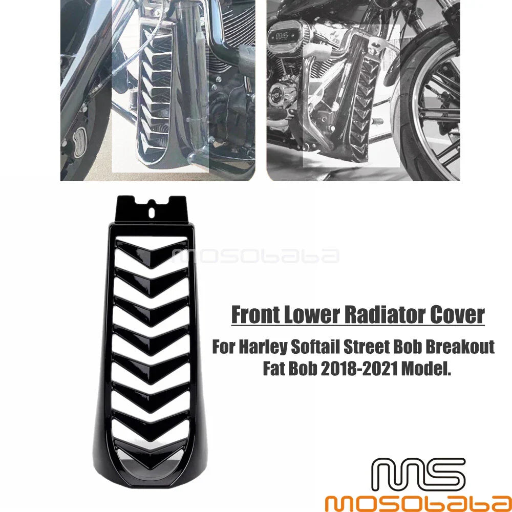 Radiator Guard Chin Spoiler for Harley Softail Street Fat Bob FXBB FXFB (2018-20)