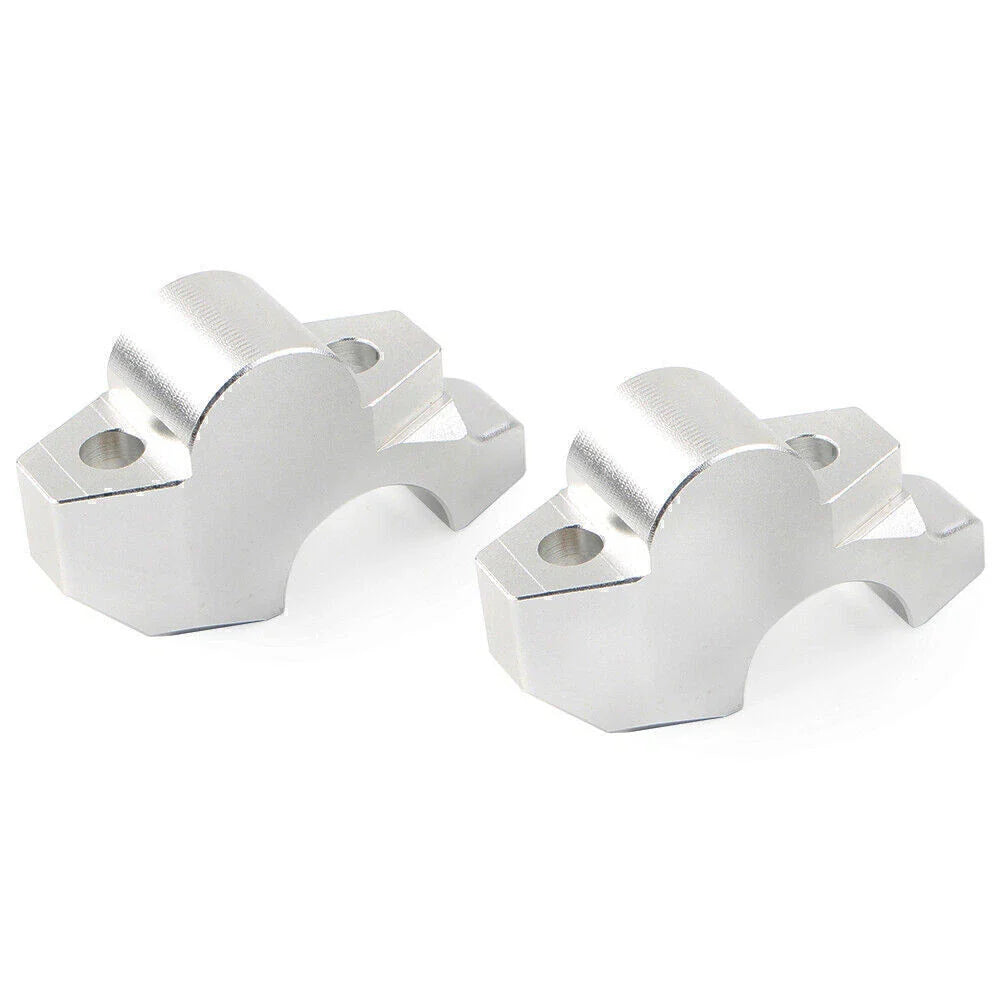 Silver Motor Handlebar Riser Clamp for Honda XADV-750 (2017-2019)
