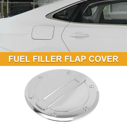Fuel Tank Door Cap for Dodge Ram 2023-2025 Gas Tank Flap Chrome Silver Tone
