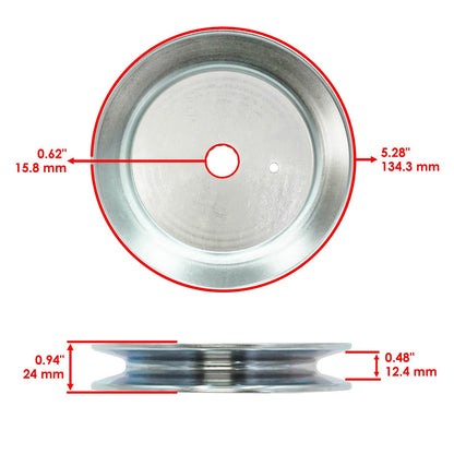 Deck Spindle Pulley Replacement for Murray 40in Mower (2000–2000)