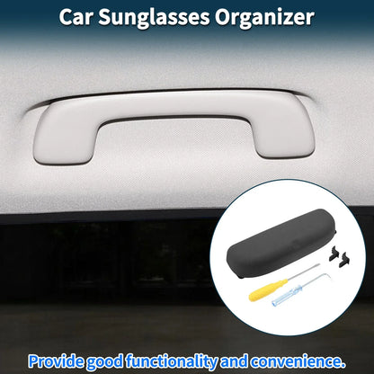 Sunglasses Case for Porsche Panamera Eyeglasses Holder Storage Box Black