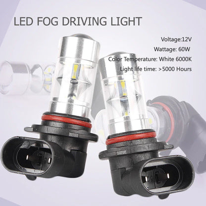 60W HB4/9006 DRL LED Fog Light Bulbs for Car
