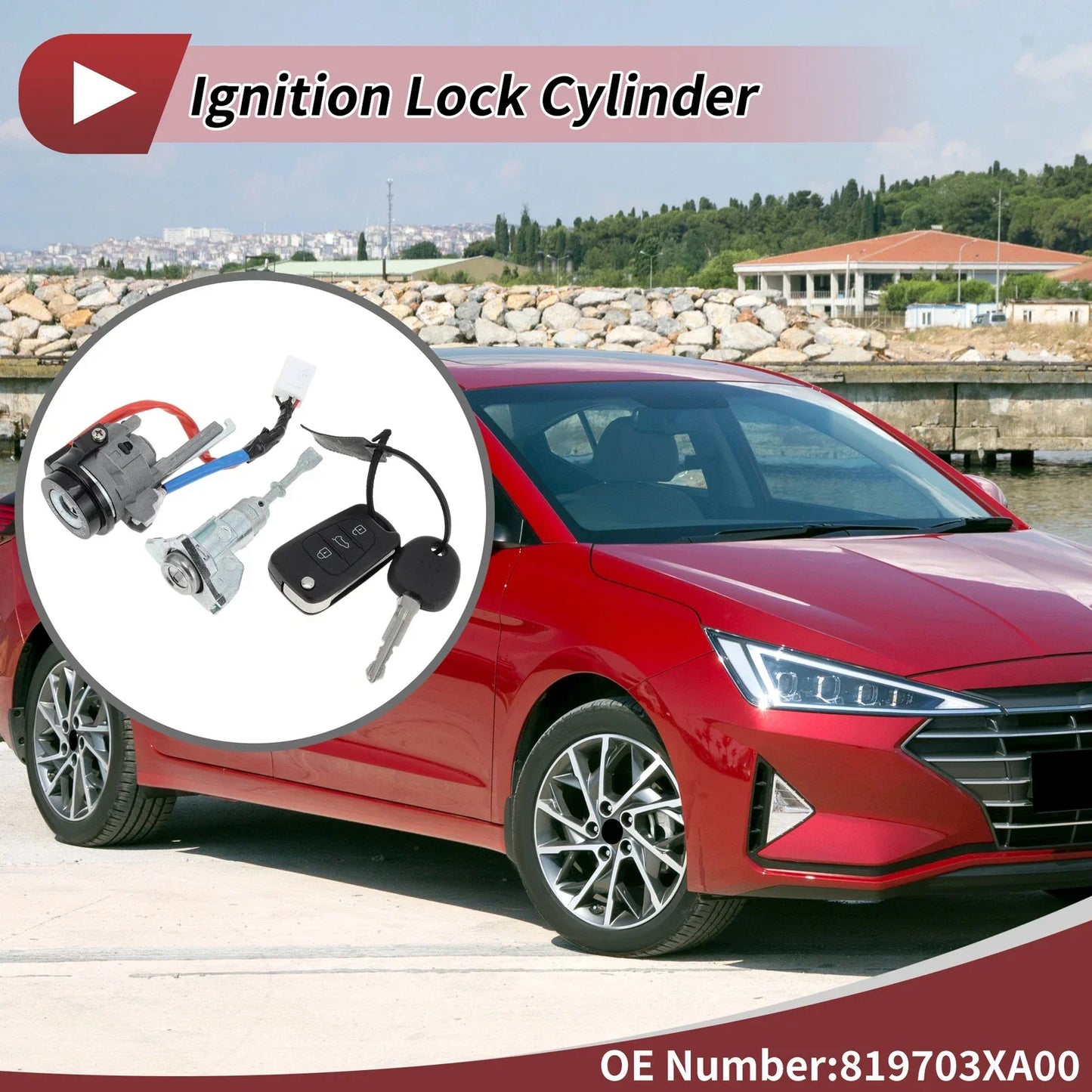 Ignition Lock Cylinder for Hyundai Elantra 2011-2015 1.8L 2.0L