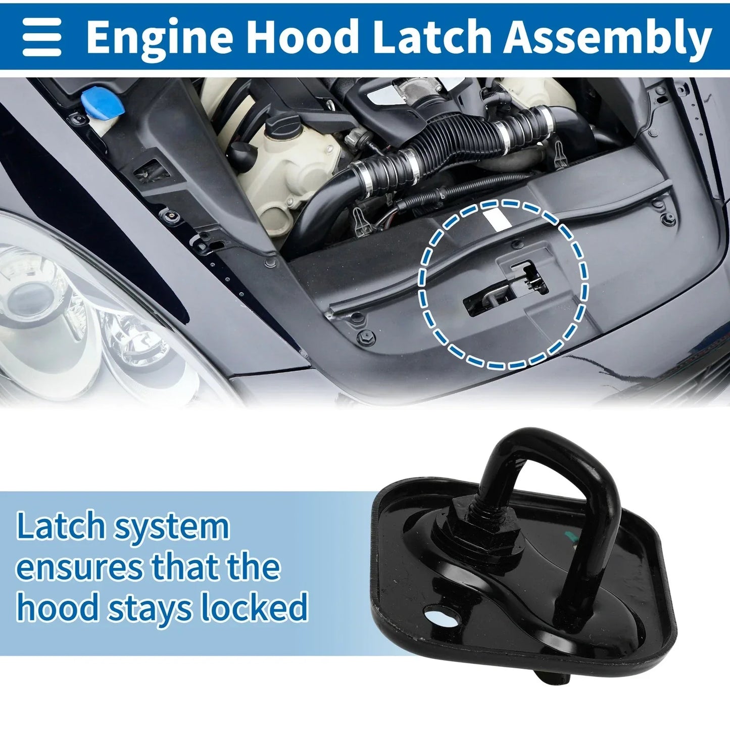 Hood Latch Assembly for Mercedes-Benz W204 C300 (2008-2014)