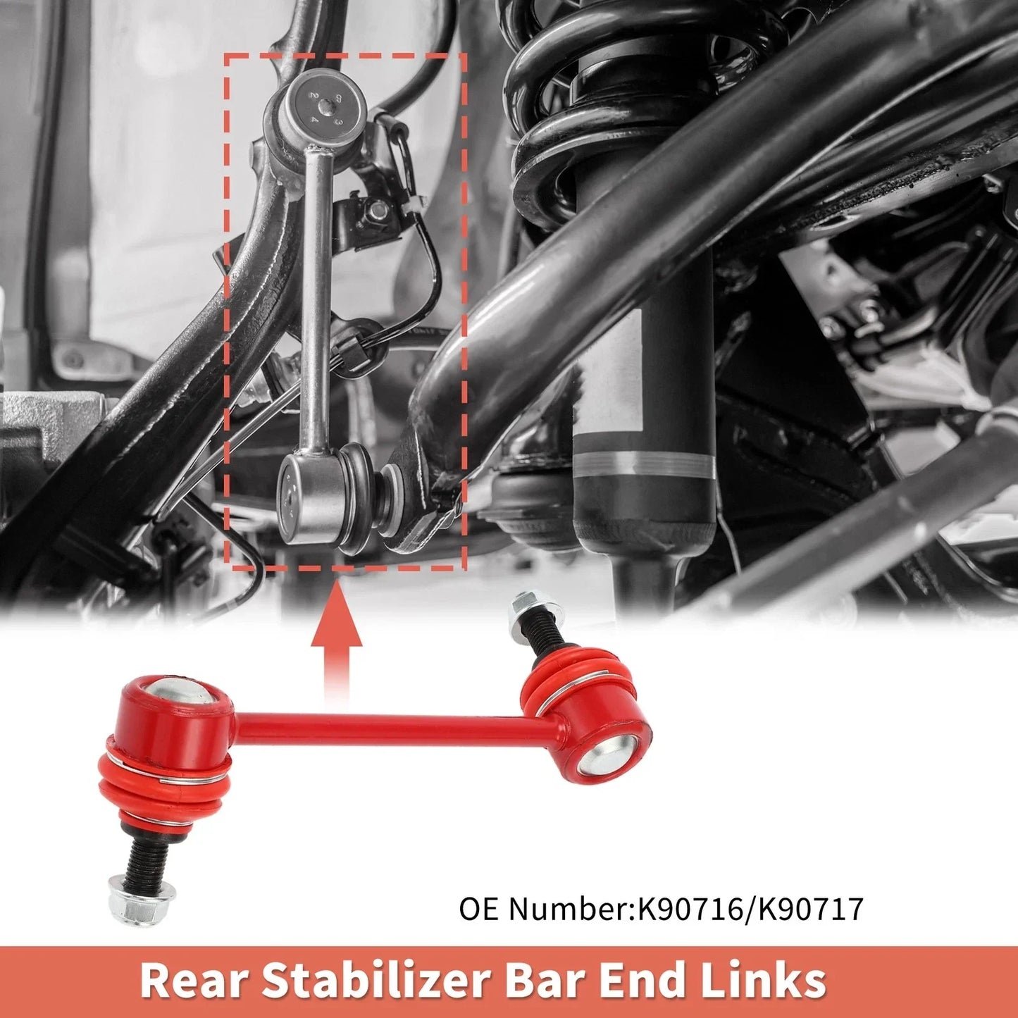 2 x Rear Stabilizer Sway Bar Links for Honda Pilot (2003-2008)