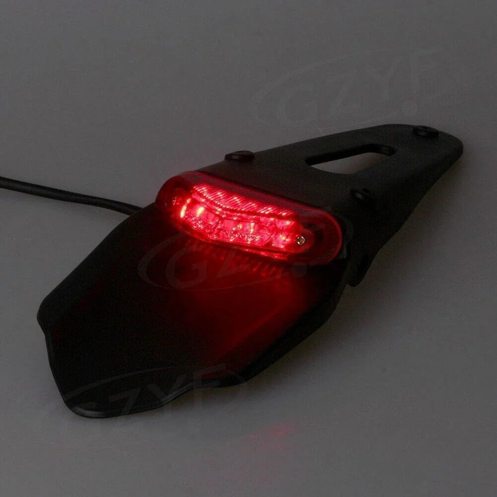Rear LED Brake Stop Lights for Enduro Dirt Bike Motorcycle Tail Lamp Red