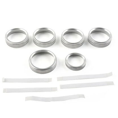 Air Conditioner Switch Knob Trim for Ford F150 XLT (2015-2020) Silver