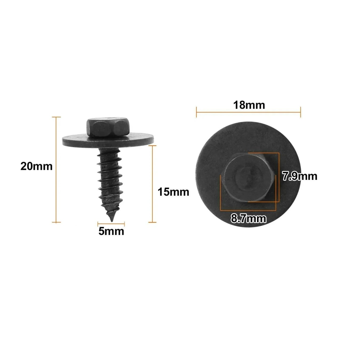 Screw Bolt Retainers Under Cover for Car Parts Accessories