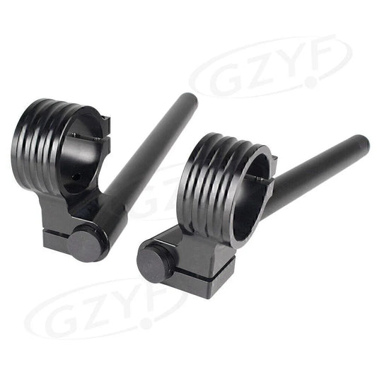 Black 37mm Clip On Handlebar Fork Tubes for Motorcycle (Universal)