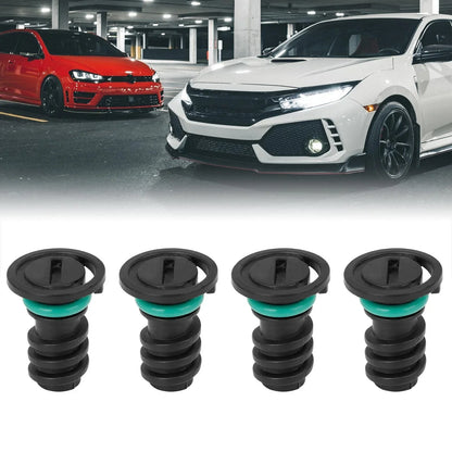 4pcs Engine Oil Drain Plug for Mercedes C63 AMG S (2012-2015) Black