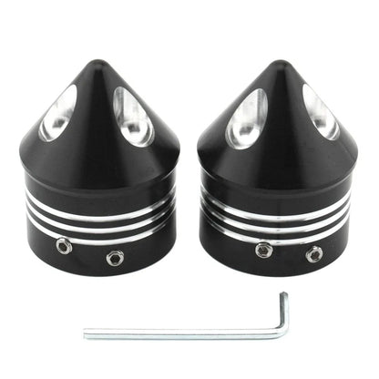 Front Wheel Axle Nut Covers for Harley Touring Road Glide Dyna Softail