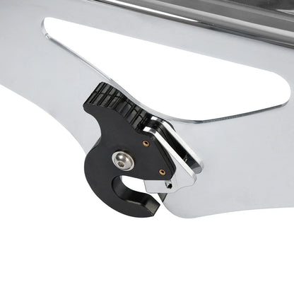 Sissy Bar Luggage Rack Docking Latch Clip Kit for Harley Touring FLHR Black