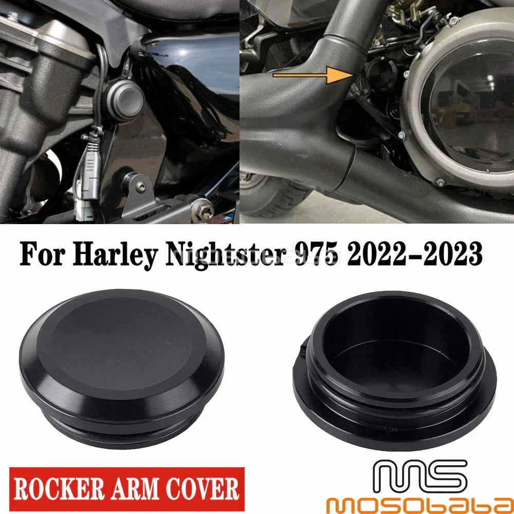Swingarm Pivot Bolt Nut Covers for Harley Nightster 975 Special (2022-2023)