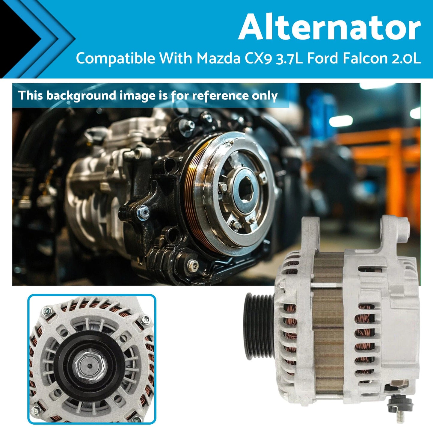 110A Alternator for Mazda CX-9 TB 3.7L V6 & Ford Falcon FG 2.0L (2007-16)