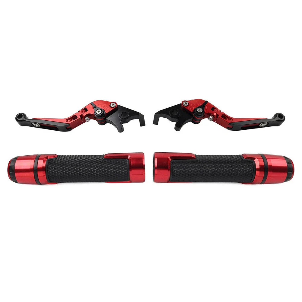 Red Extendable Brake Clutch Levers Grip Set for Honda ADV150 (2019-2020)