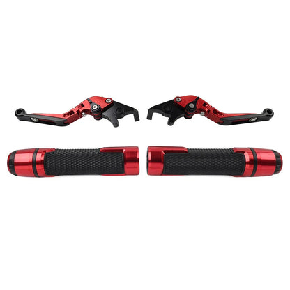 Red Extendable Brake Clutch Levers Grip Set for Honda ADV150 (2019-2020)