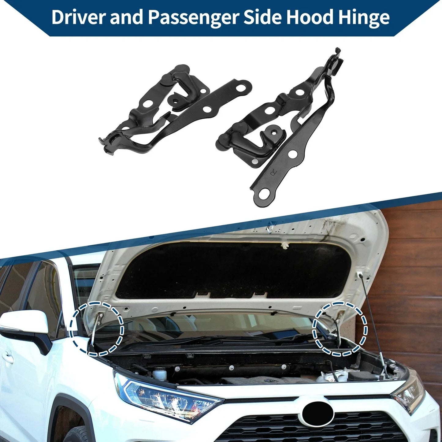 Hood Hinges for Lexus ES350 Front Bonnet Bracket (2007-2012) - 1 Pair