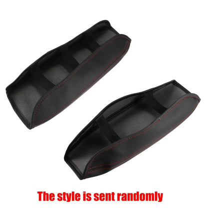 Microfiber Leather Armrest Cover Pad for Honda Civic (2006-2011) Black/Red